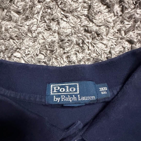 Polo by Ralph Lauren Blue and White Striped Polo Shirt - Picture 5 of 5